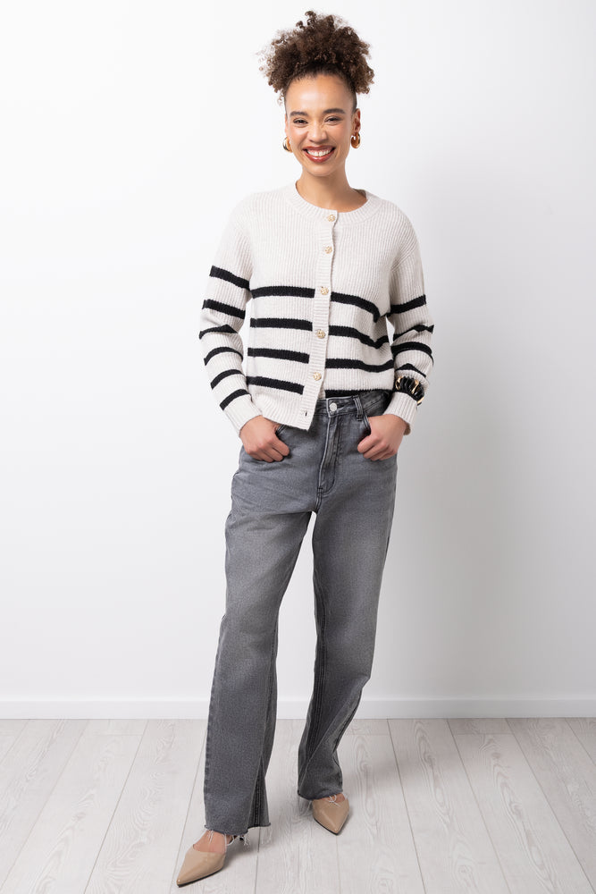 Straight Leg Jeans Charcoal