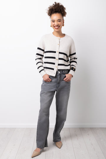 Straight Leg Jeans Charcoal