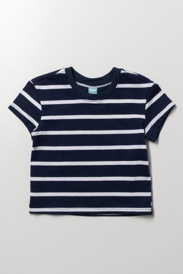 Navy Stripe Short Sleeve T-Shirt