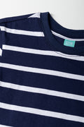 Navy Stripe Short Sleeve T-Shirt (1)