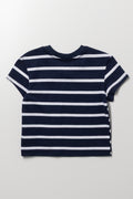 Navy Stripe Short Sleeve T-Shirt (2)