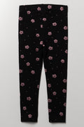 Daisy Glitter Leggings Black (2)