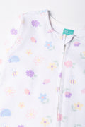 Printed Cotton Sleepsuit White (1)