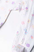 Printed Cotton Sleepsuit White (2)