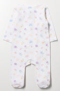 Printed Cotton Sleepsuit White (3)