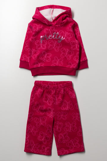 Pretty Butterfly Tracksuit Pink