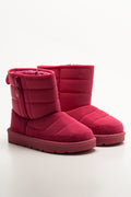 Quilted Snow Boots Pink
