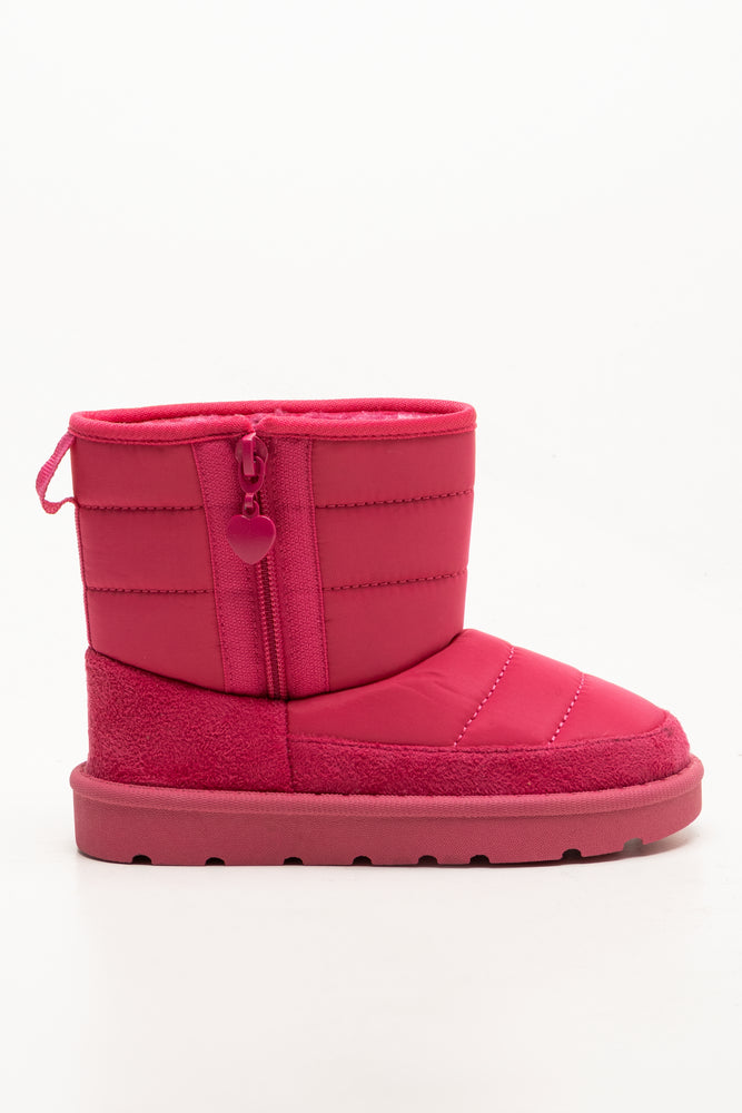 Quilted Snow Boots Pink (1)