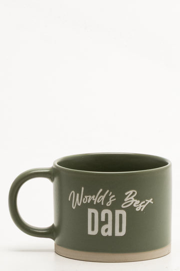 Father's Day Ceramic Cup Green