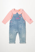 Paw Patrol Dungaree Set Blue And Pink