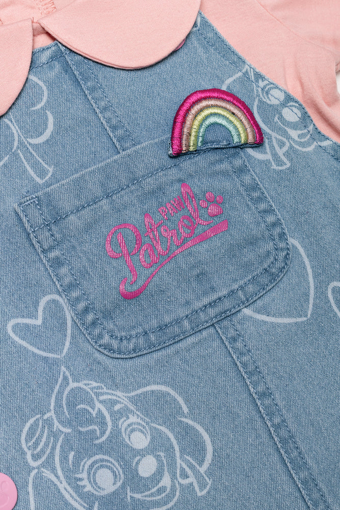 Paw Patrol Dungaree Set Blue And Pink (1)
