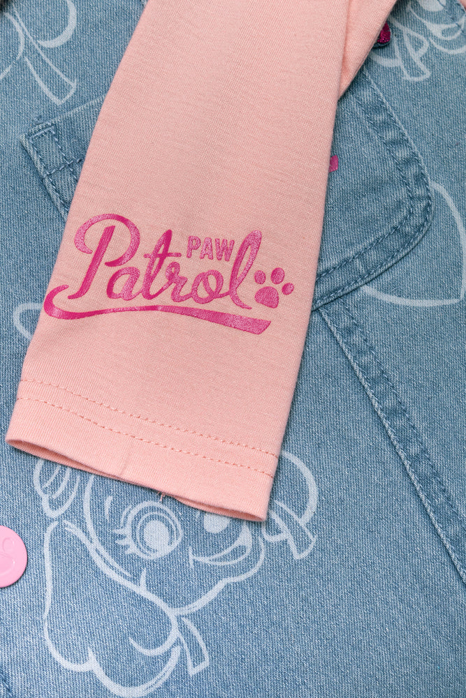 Paw Patrol Dungaree Set Blue And Pink (2)