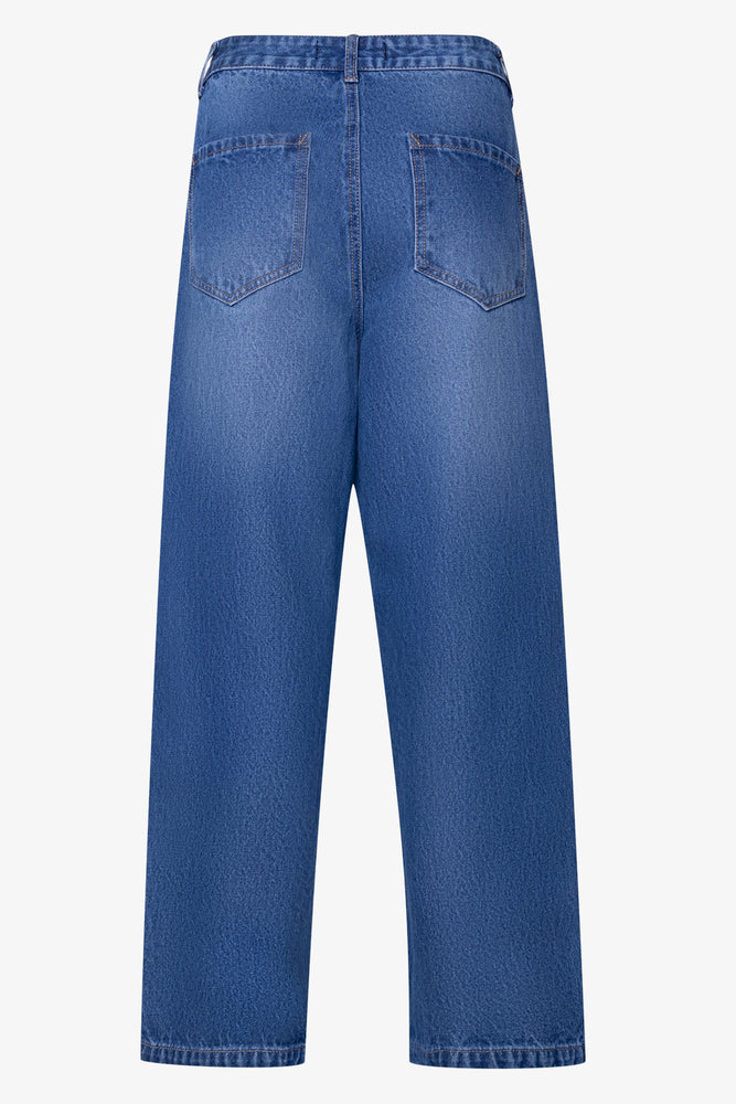 Barrel Leg Denim Jeans