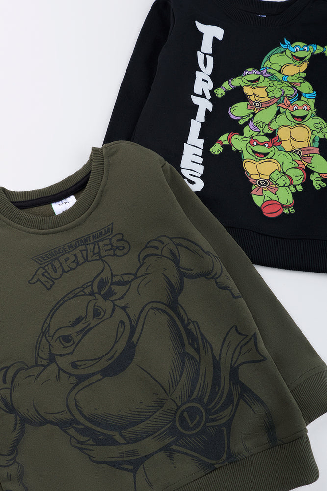Ninja Turtles 2 Pack Tracktops Black And Green (1)