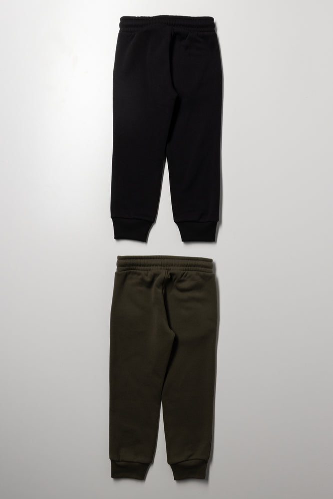 Ninja Turtles 2 Pack Trackpants Black And Green (2)