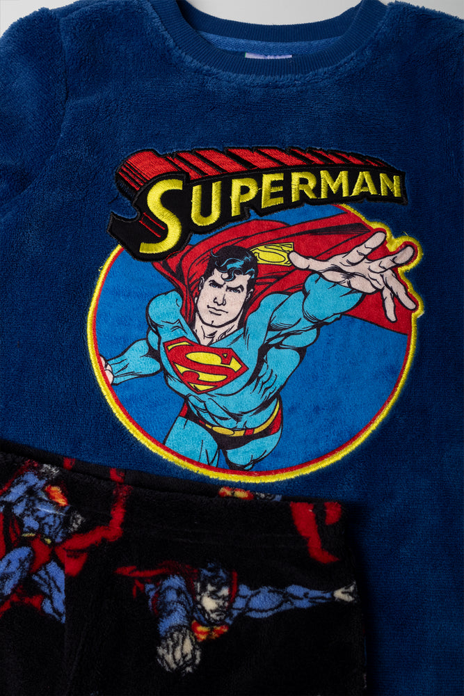 Superman Long Sleeve Pyjamas Blue (1)