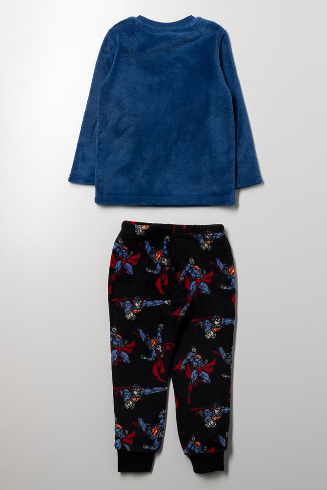 Superman Long Sleeve Pyjamas Blue (2)