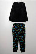 Space Long Sleeve Pyjamas Black (2)
