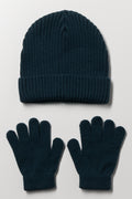 Beanie & Gloves Set Emerald
