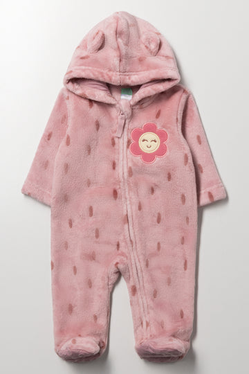 Flower Babygrow Pink