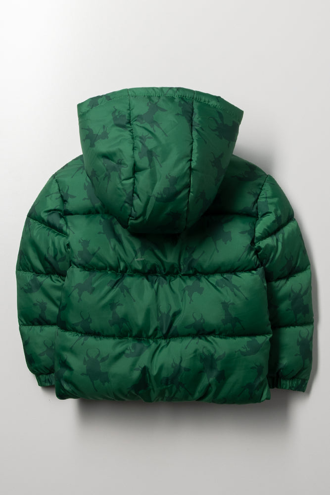 Bokkie Puffer Jacket Green (2)