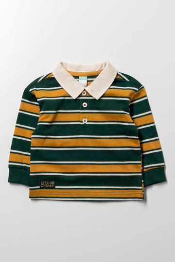 Long Sleeve Striped Golfer
