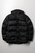 Puffer Jacket Dark Green And Black