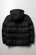 Puffer Jacket Dark Green And Black (2)