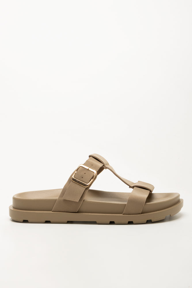 T-Bar Buckle Sandals Natural (1)