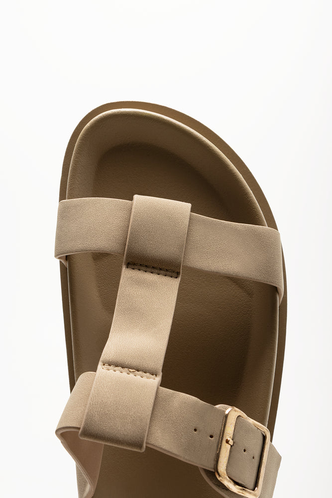 T-Bar Buckle Sandals Natural (4)