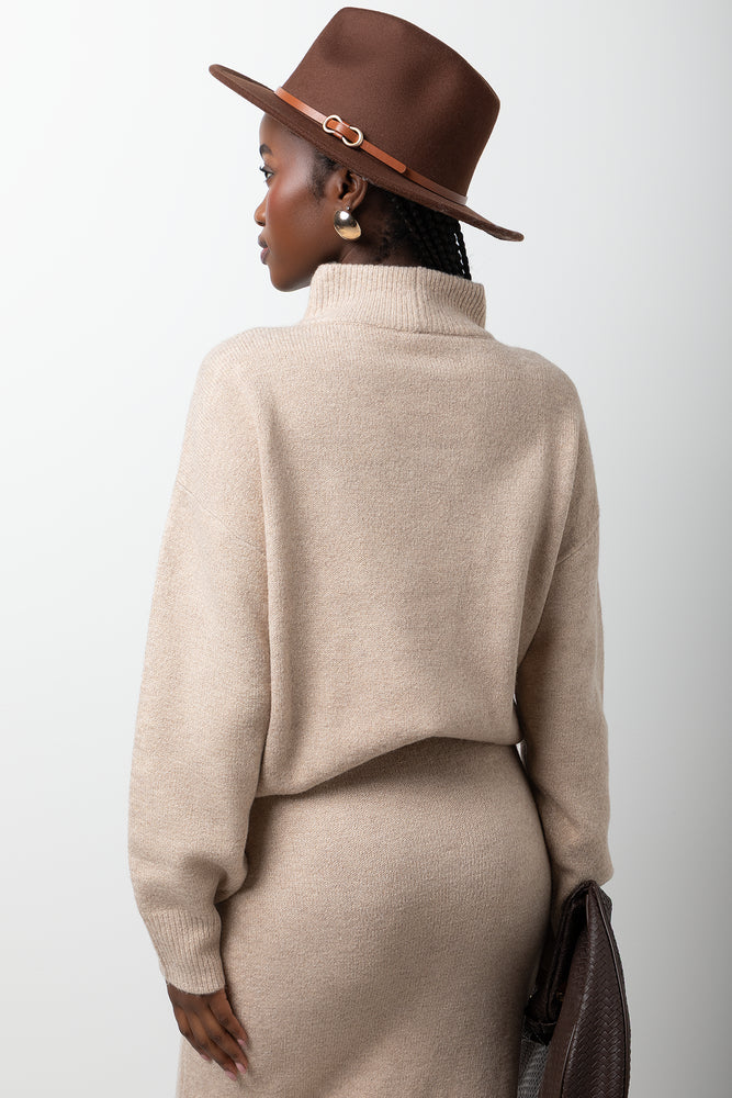 Turtleneck Long Sleeve Jersey Natural (2)