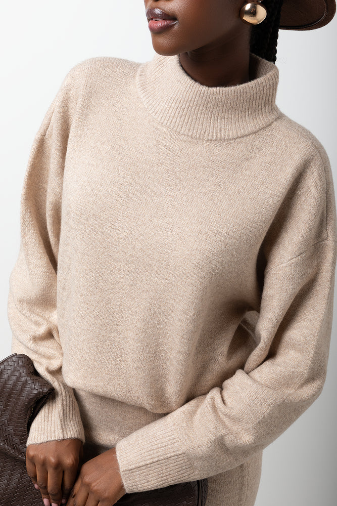 Turtleneck Long Sleeve Jersey Natural (3)
