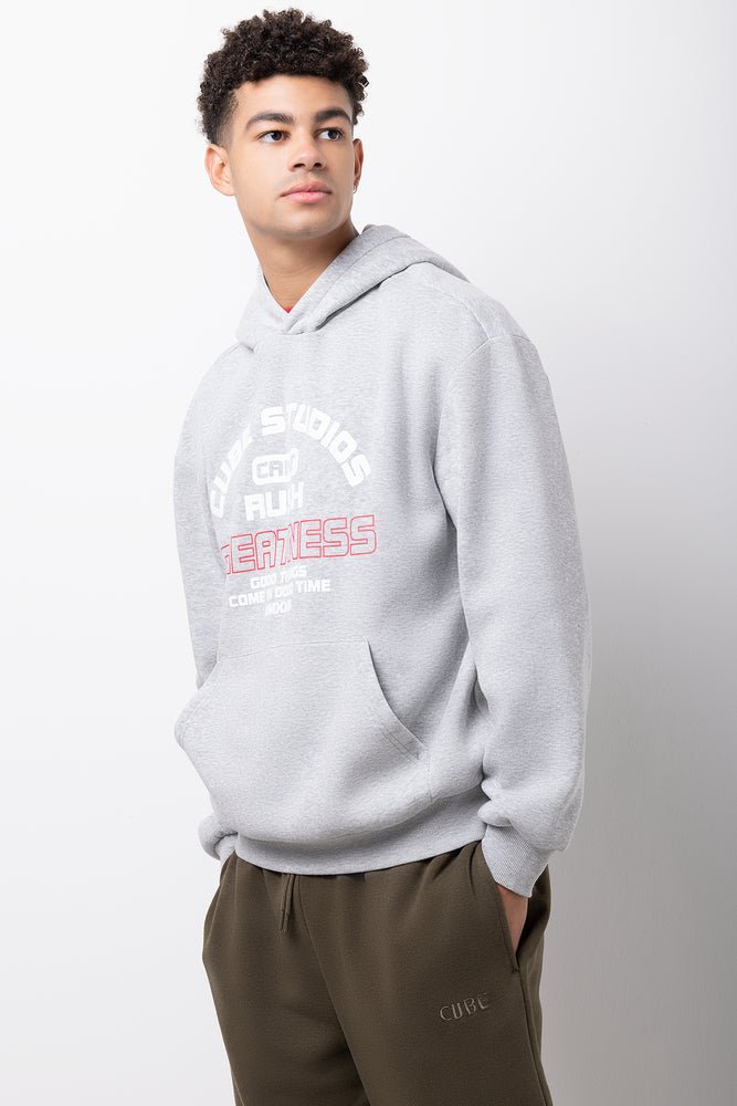 Hoodie Grey Melange