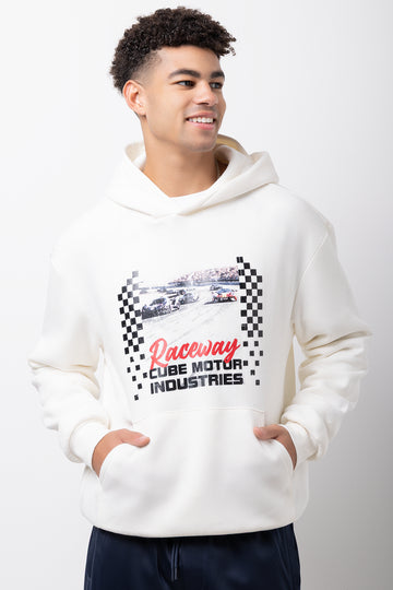 Car Hoodie White