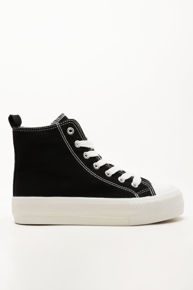 High Top Skate Sneakers Black (1)