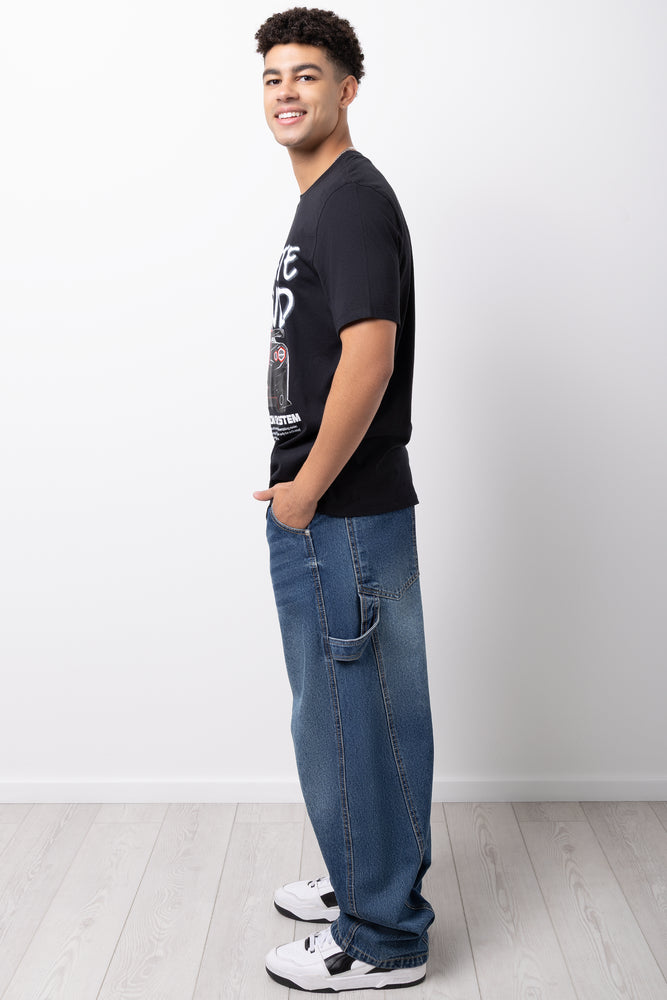 Racer Graphic T-Shirt Black (1)