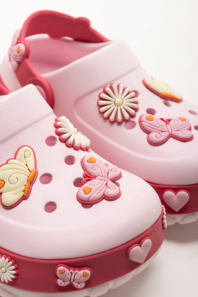 Butterfly Clog Pink (2)