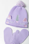 Unicorn Hat Set Lilac (1)