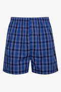 3 Pack Check Boxers Blue (3)