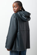 Coated Parka Jacket Black (2)