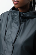 Coated Parka Jacket Black (3)