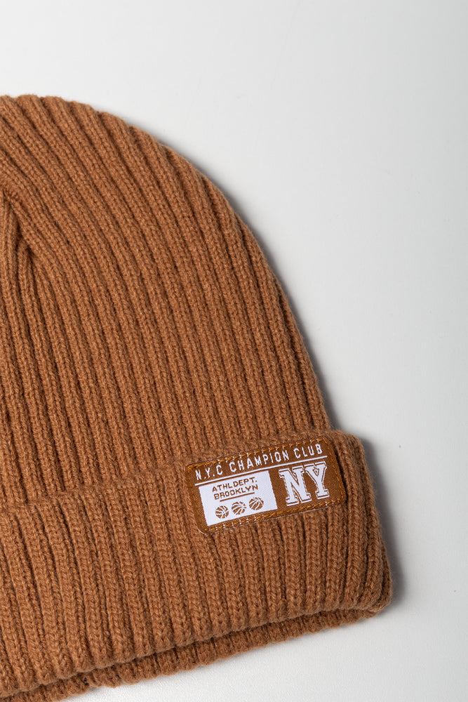 Ribbed Beanie Camel (1)