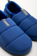 Quilted Closed Slipper Blue (2)