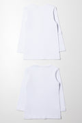 White Long Sleeve Vests 2 Pack (2)