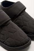 Stokie Slipper Velcro Charcoal (2)
