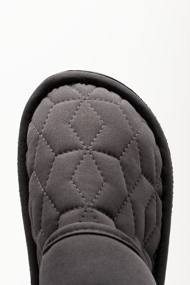 Stokie Slipper Velcro Charcoal (4)