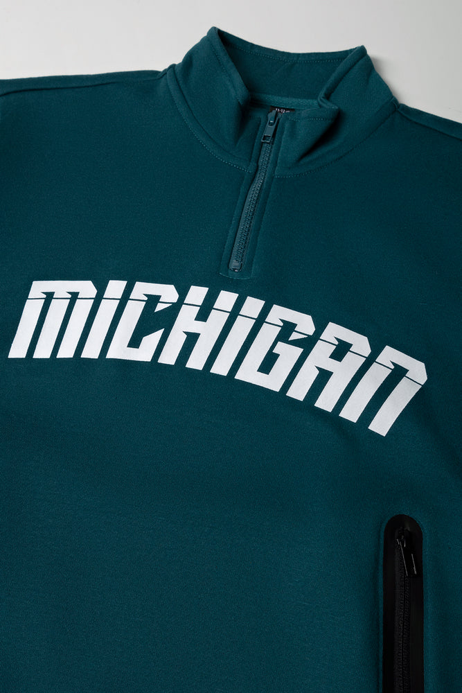 Quarter Zip Tracktop Teal (1)