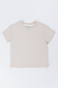 Stone Basic Crew Neck T-Shirt