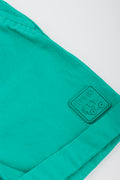 Green Poplin Casual Shorts (1)