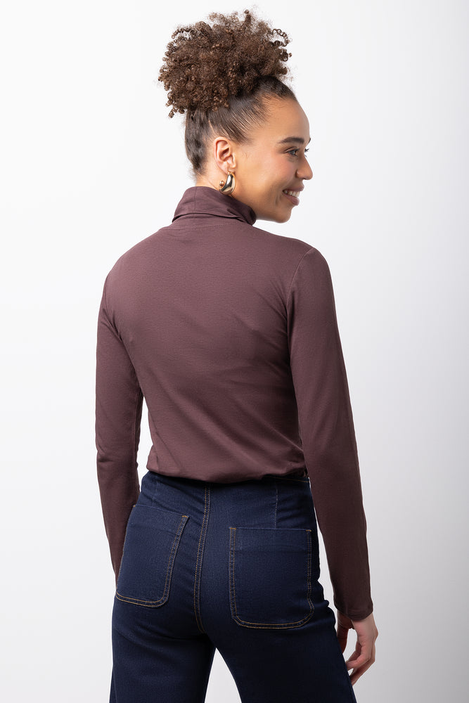 Long Sleeve Poloneck Brown (2)